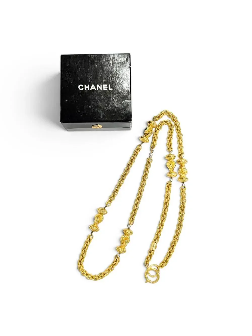 Chanel Cc Logo Chain Pendant Necklace #327467C85B